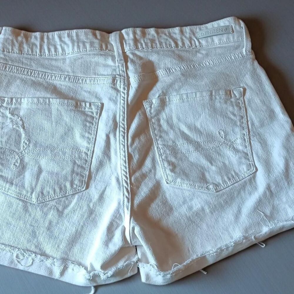 Denizen for Levis Womens White Stretch Denim Shorts Size 10 - Picture 2 of 6